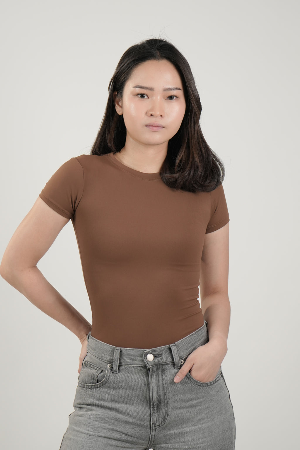Basic Tee in Espresso