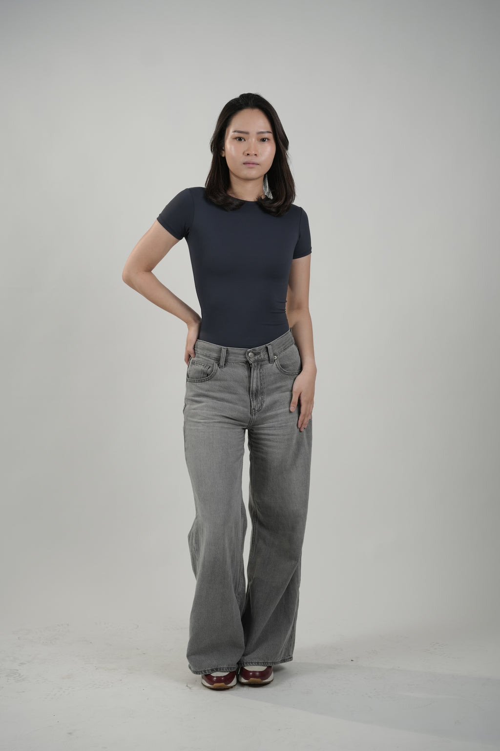 Basic Tee in Slate