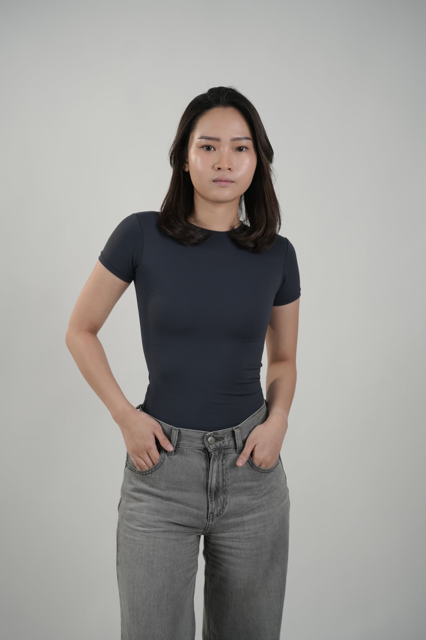 Basic Tee in Slate