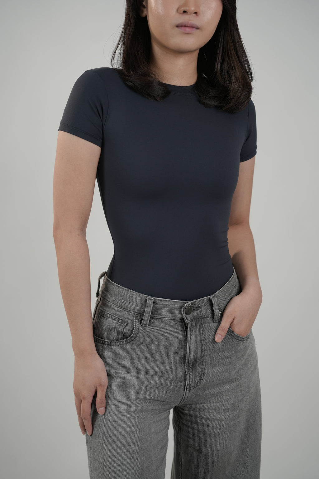 Basic Tee in Slate
