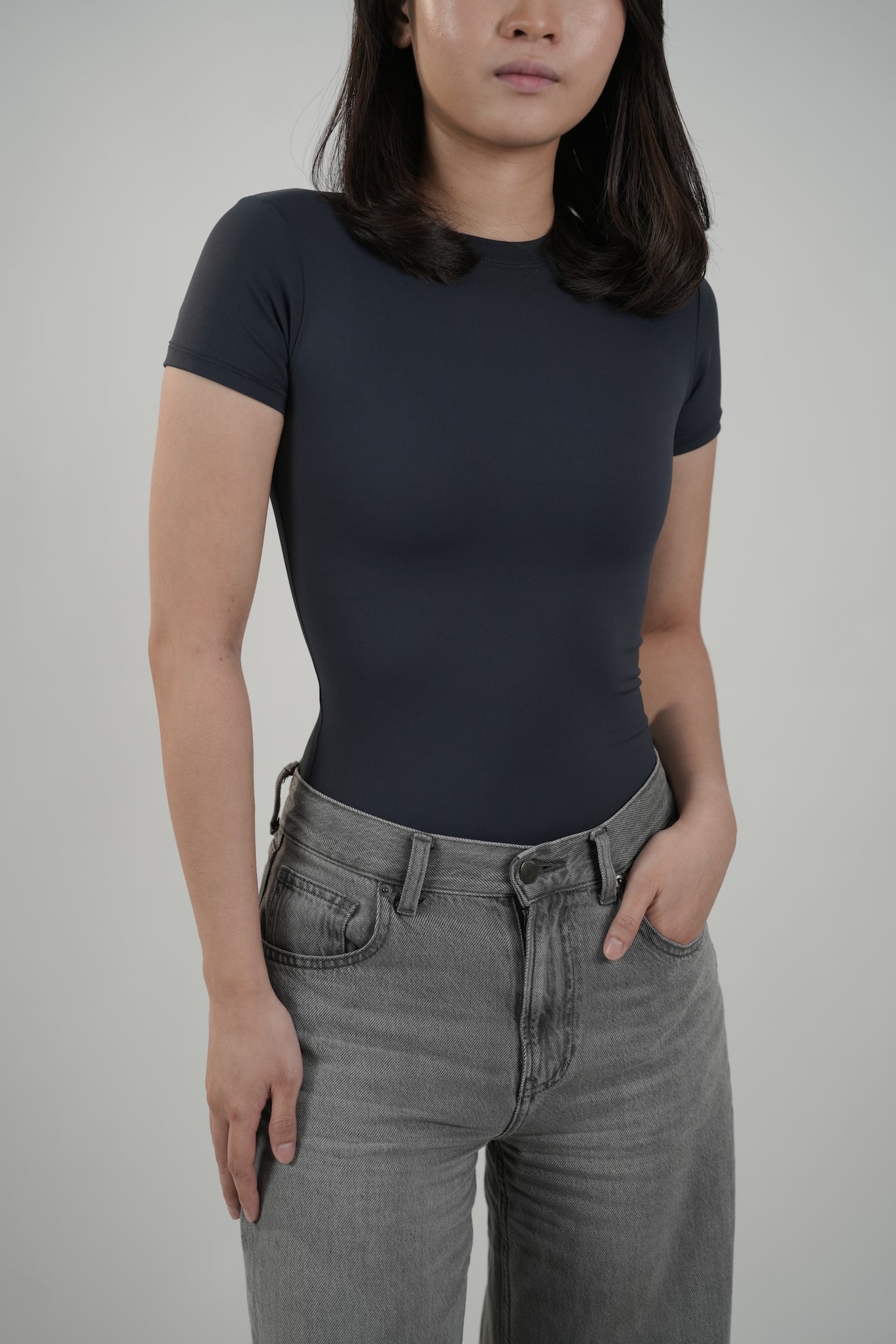 Basic Tee in Slate