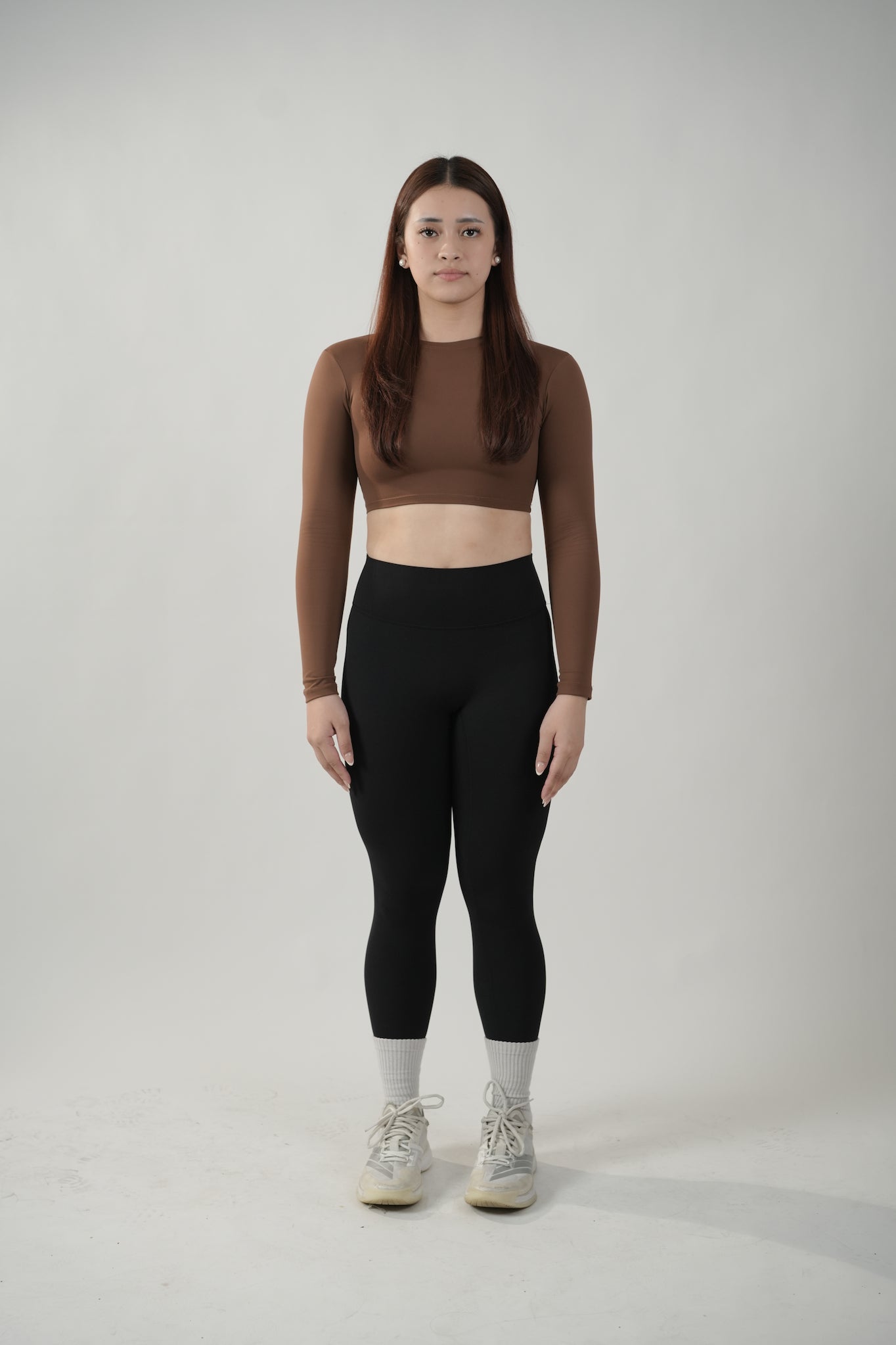 Cropped Long Sleeve in Espresso