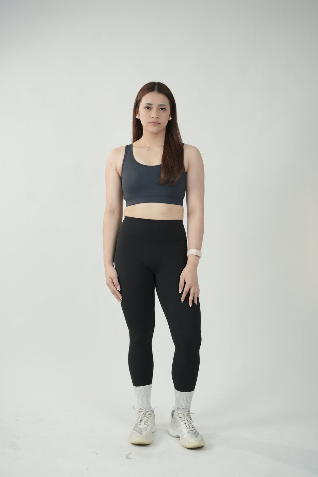 Scoopback Sports Bra in Slate