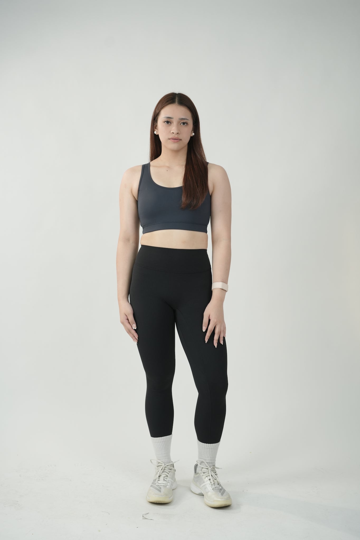 Scoopback Sports Bra in Slate