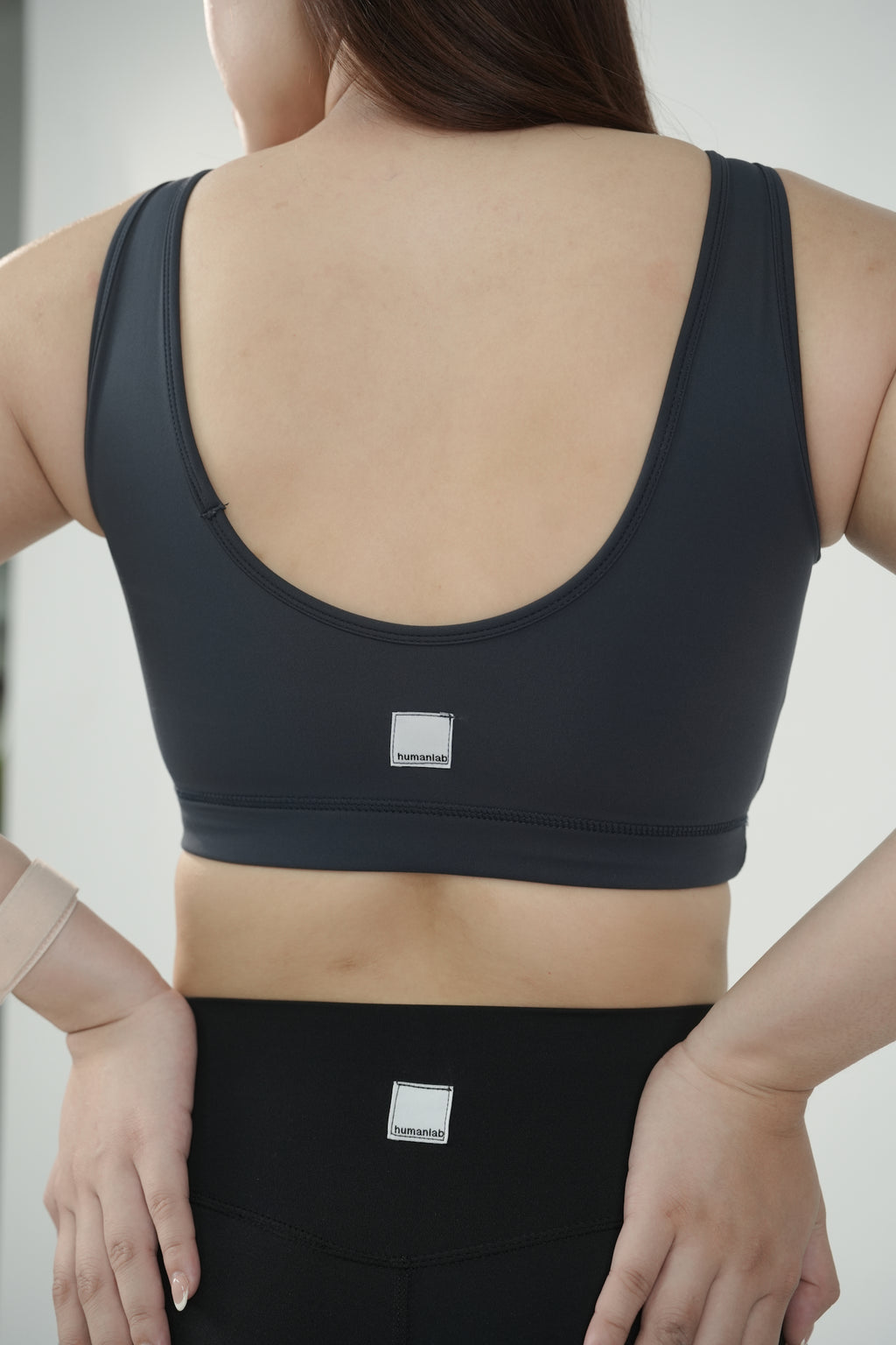 Scoopback Sports Bra in Slate