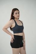 Racerback Sports Bra in Slate
