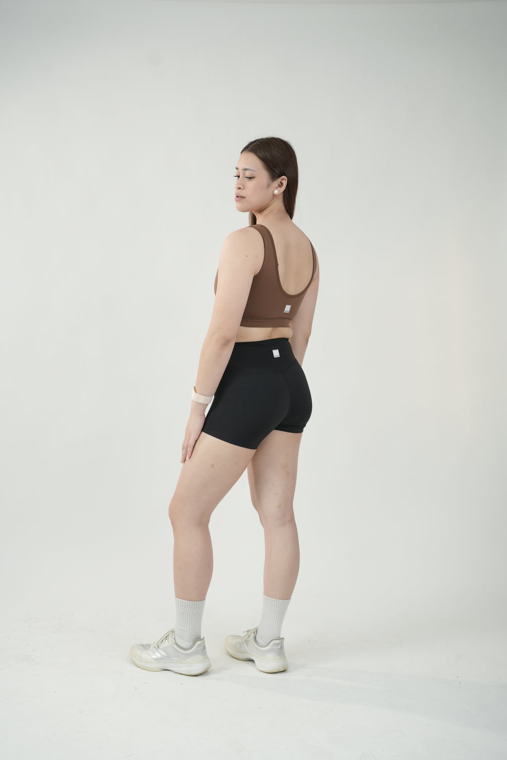 Scoopback Sports Bra in Espresso